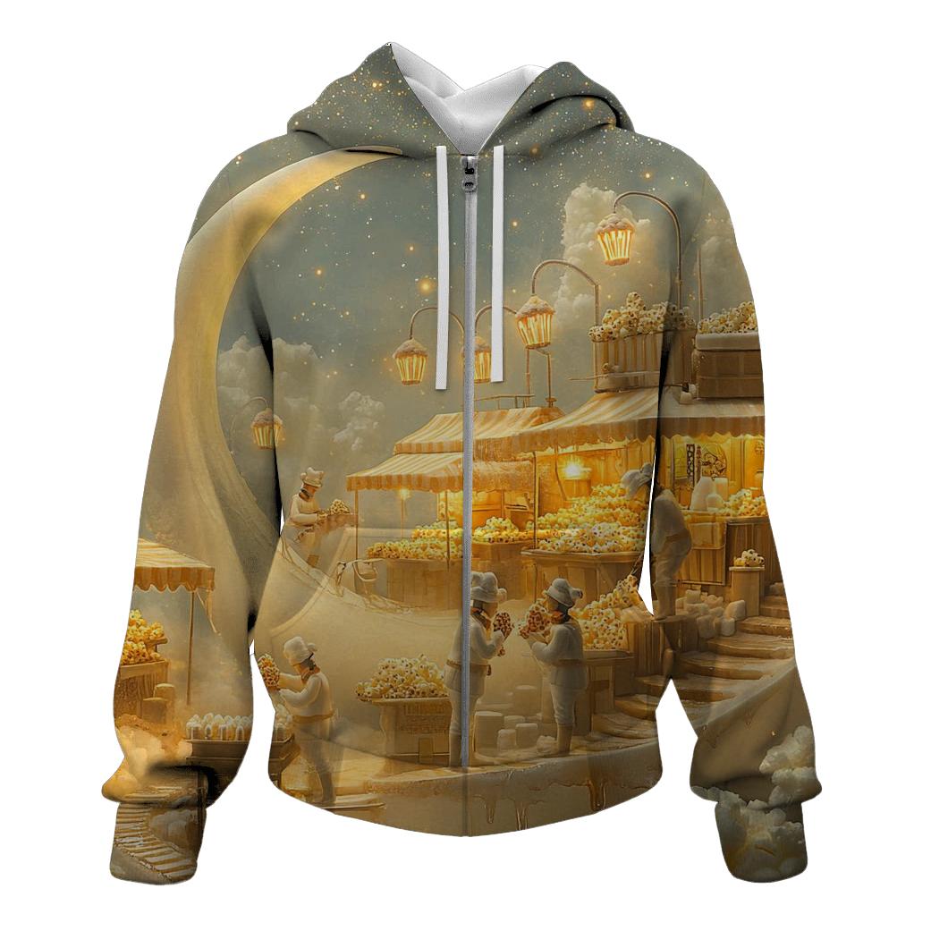 Marshmallow Moon Market pullover hoodies