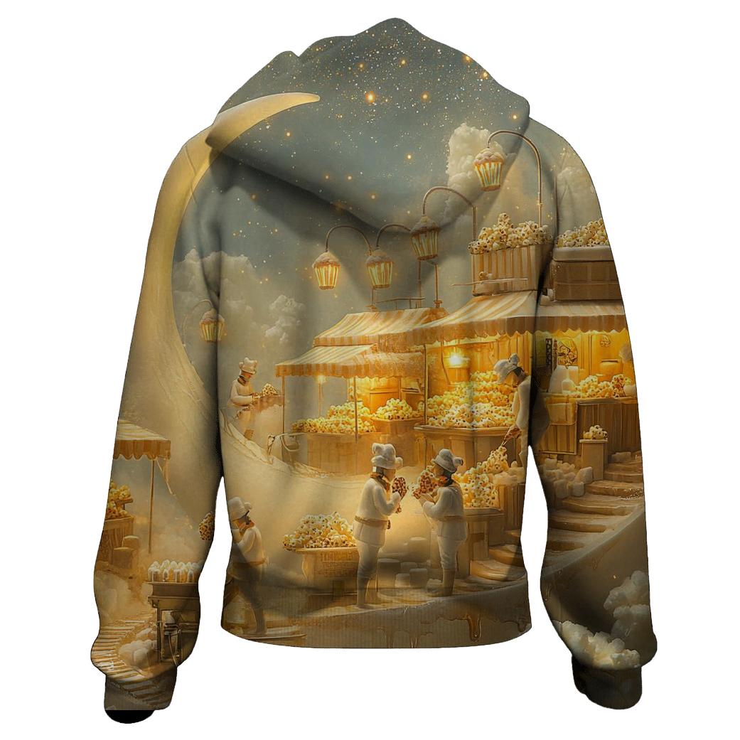 Marshmallow Moon Market pullover hoodies