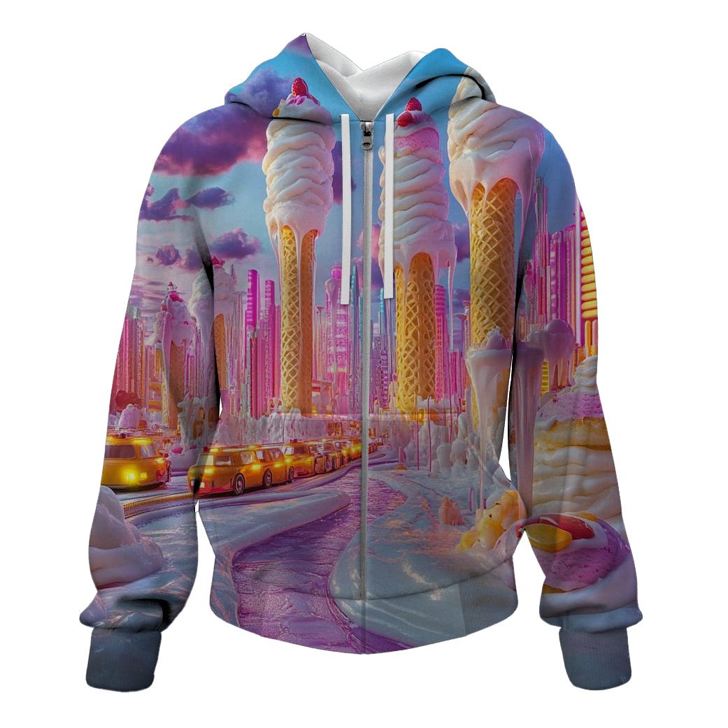 Neon Ice Cream Metropolis hoodie trends