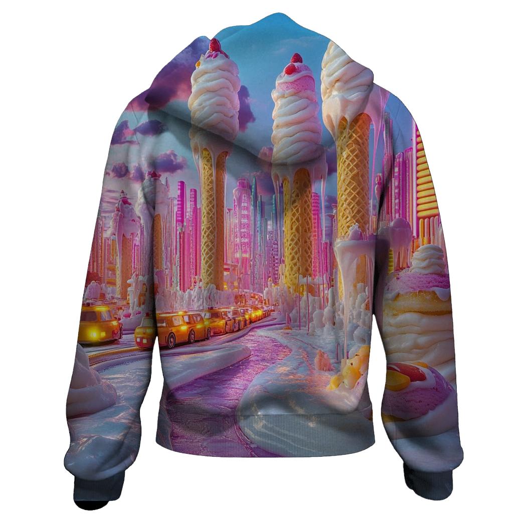 Neon Ice Cream Metropolis hoodie trends