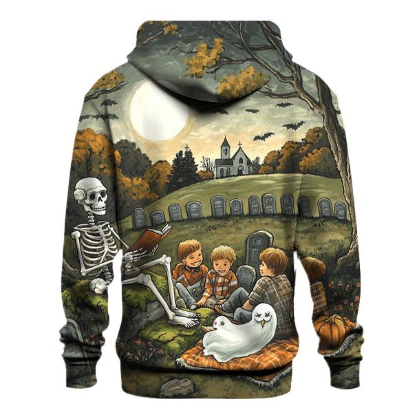 Moonlit Graveyard Tale Halloween hoodie designs