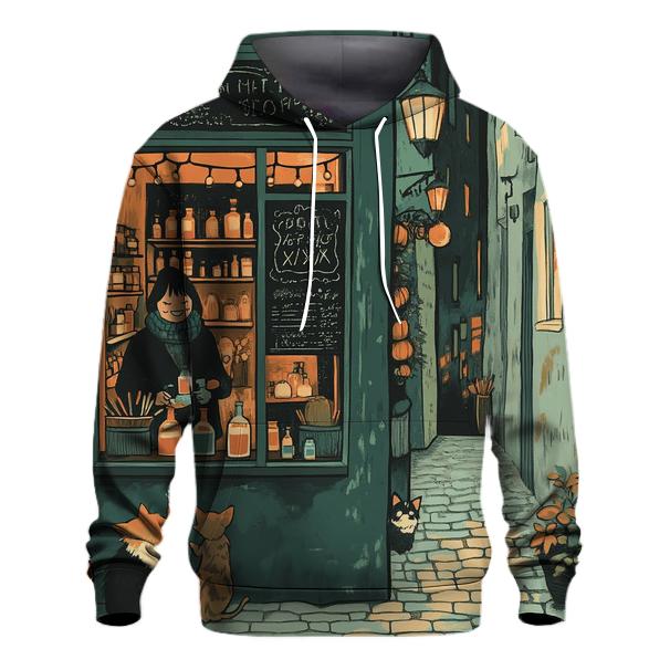 Cobbled Alley Potion Shop Spooky hoodies fashion