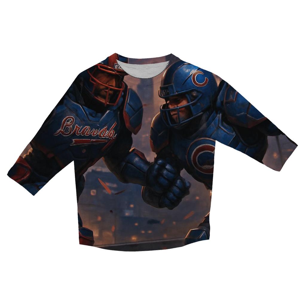 Skyline Showdown At Twilight fashion 3/4 sleeve shirts
