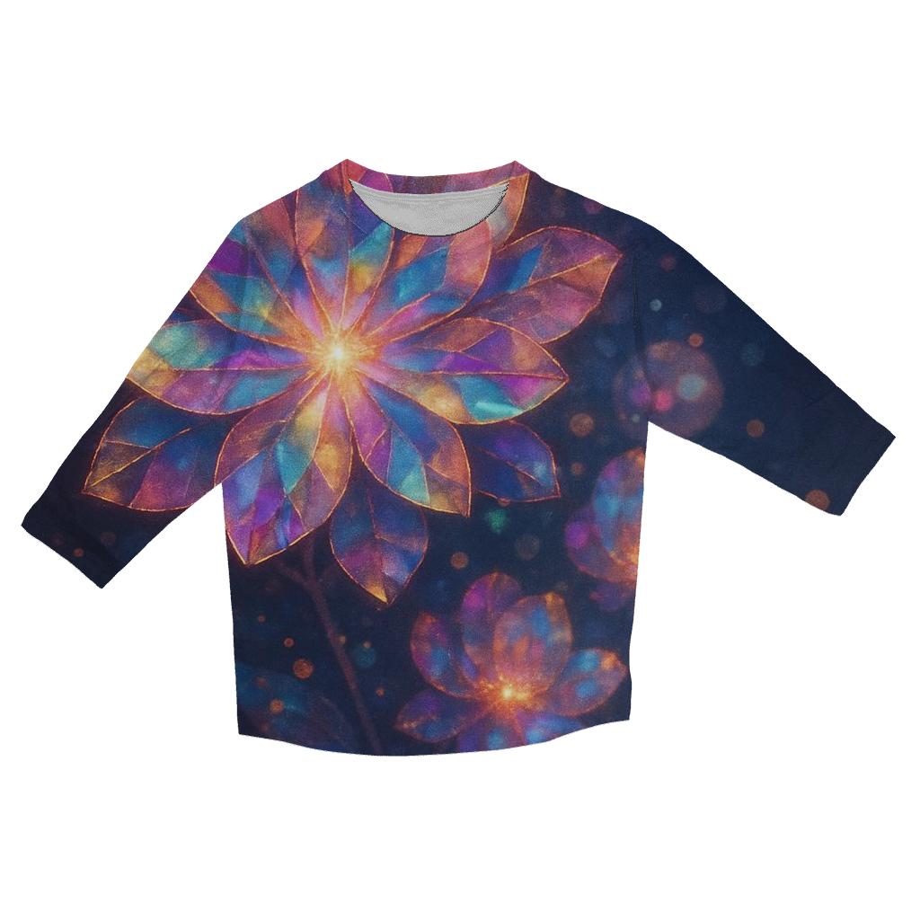Prism Bloom trendy 3/4 sleeve tops