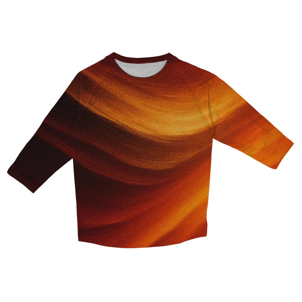 Molten Cascade printed three quarter sleeve shirts