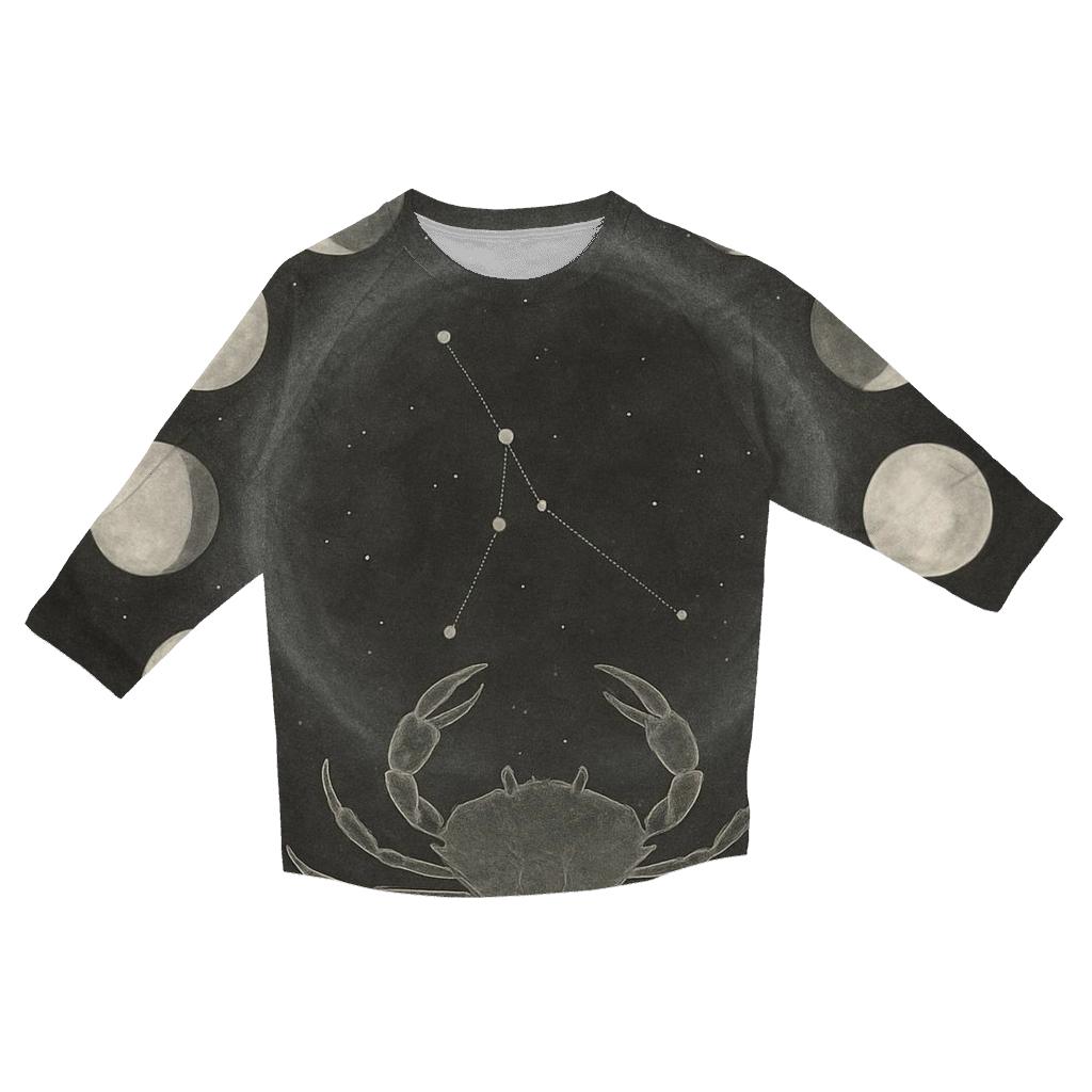 Lunar Cancer Moon Cycle personalized 3/4 sleeve tees