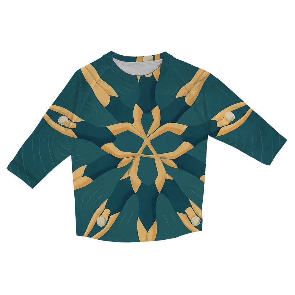 Synchronized Swim Silhouettes trendy 3/4 sleeve tops