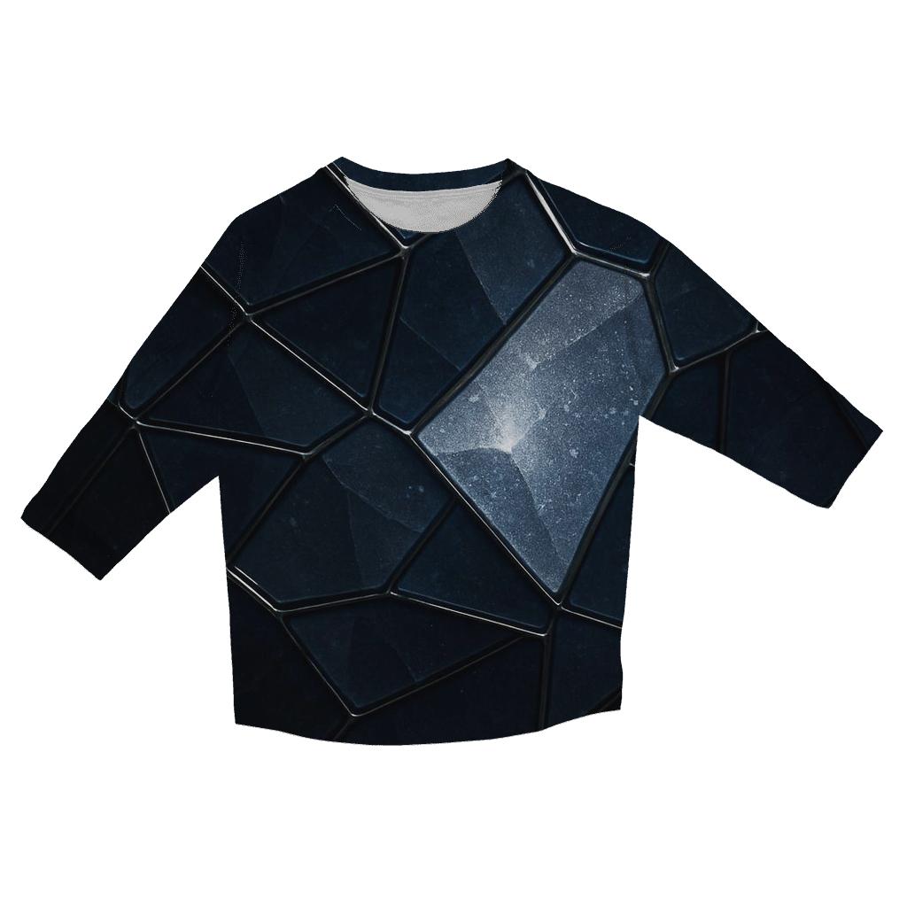 Midnight Mosaic trendy 3/4 sleeve tops