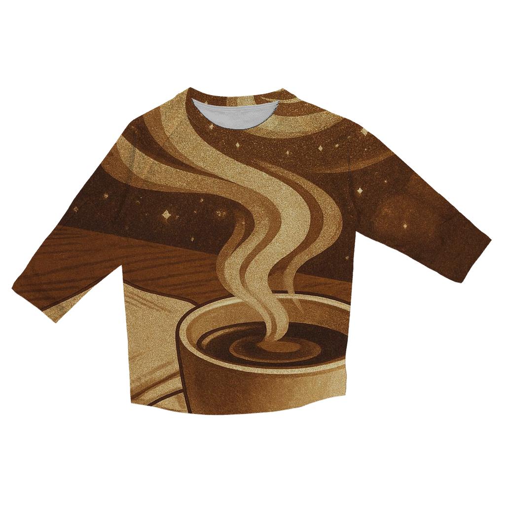 Cosmic Steam Spiral designer 3/4 sleeve blouses