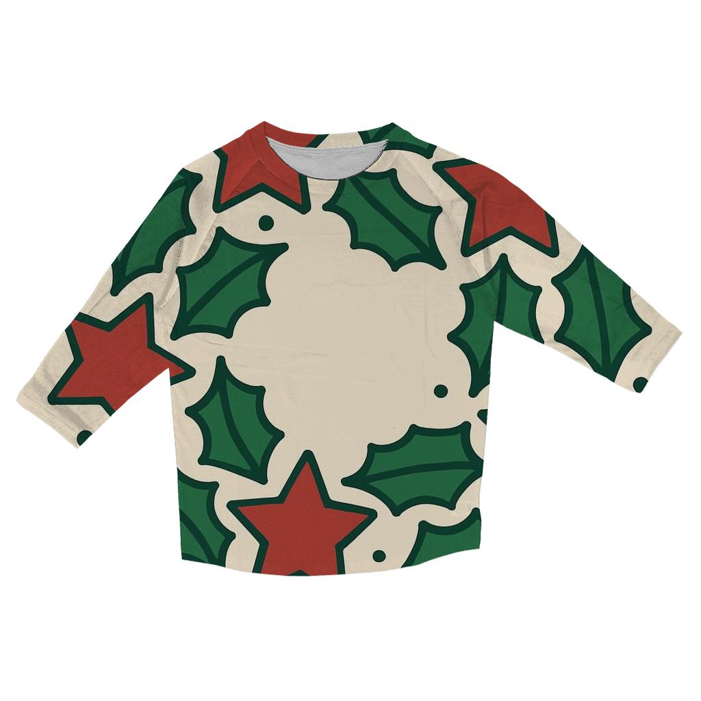 Starlit Wreath Geometry fashion 3/4 sleeve shirts