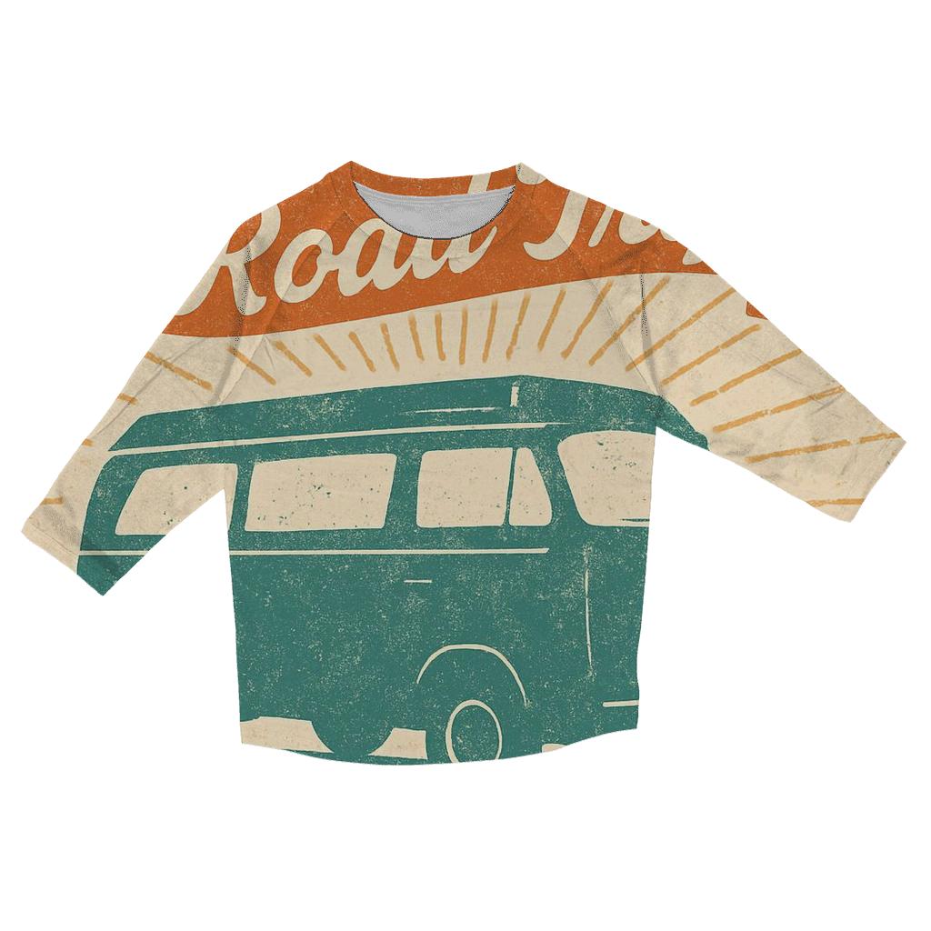 Vintage Camper Roadtrip designer 3/4 sleeve blouses
