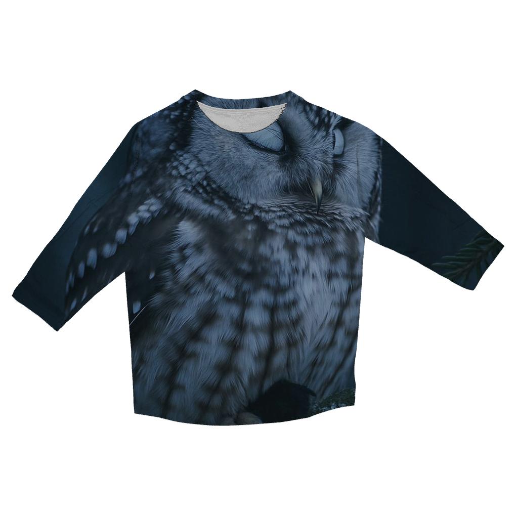 Boreal Drift Boreal Owl designer 3/4 sleeve blouses