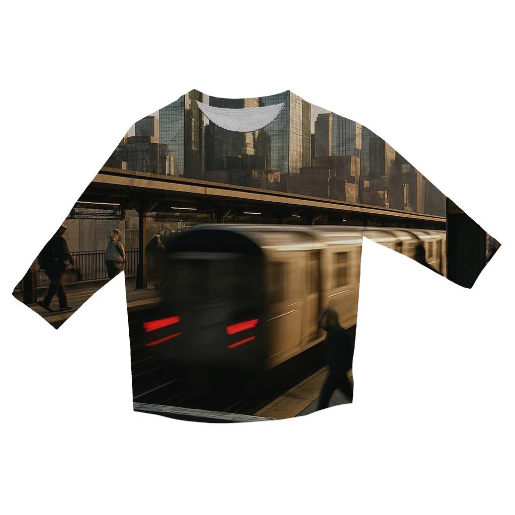 Rush Hour From Elevated Track stylish quarter sleeve tops