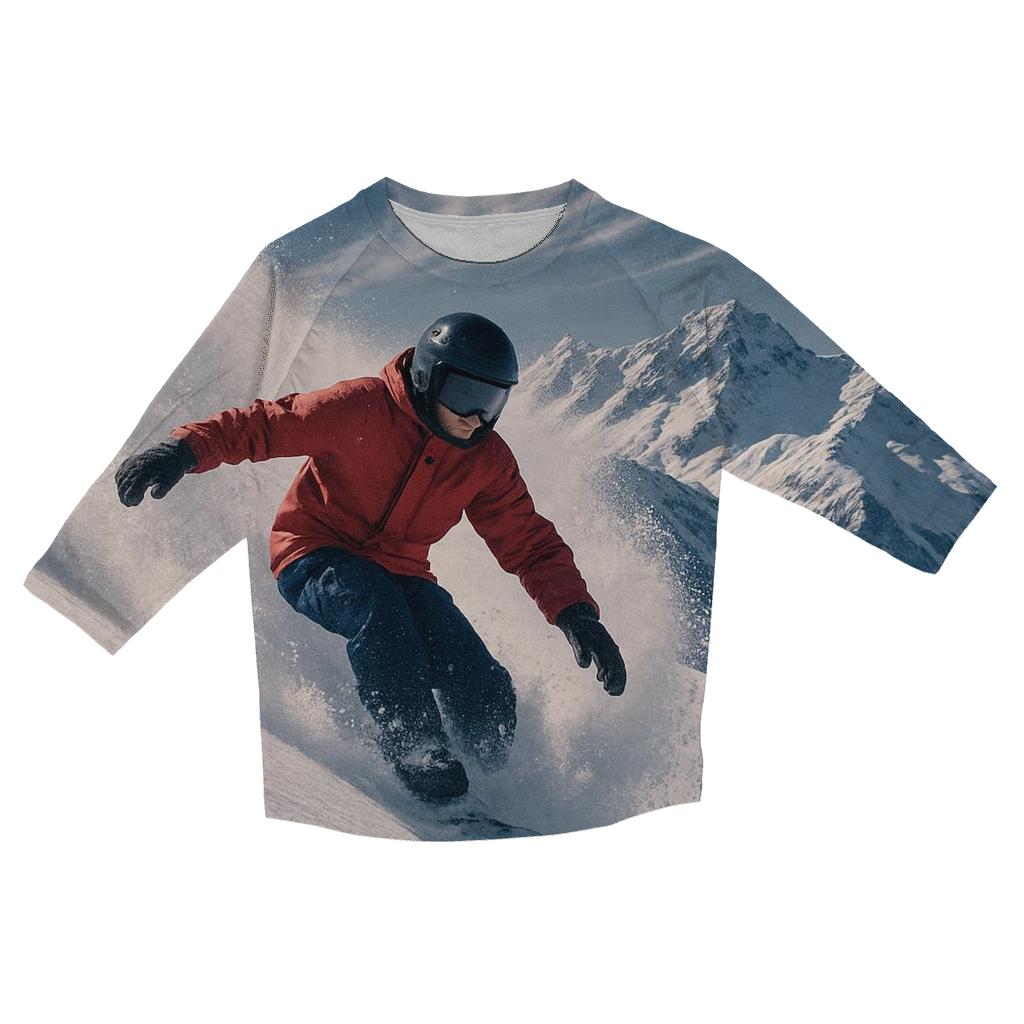 Alpine Snowboard Carve designer 3/4 sleeve blouses