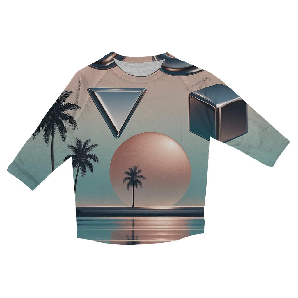 Chrome Mirage Sunset cotton quarter sleeve shirts