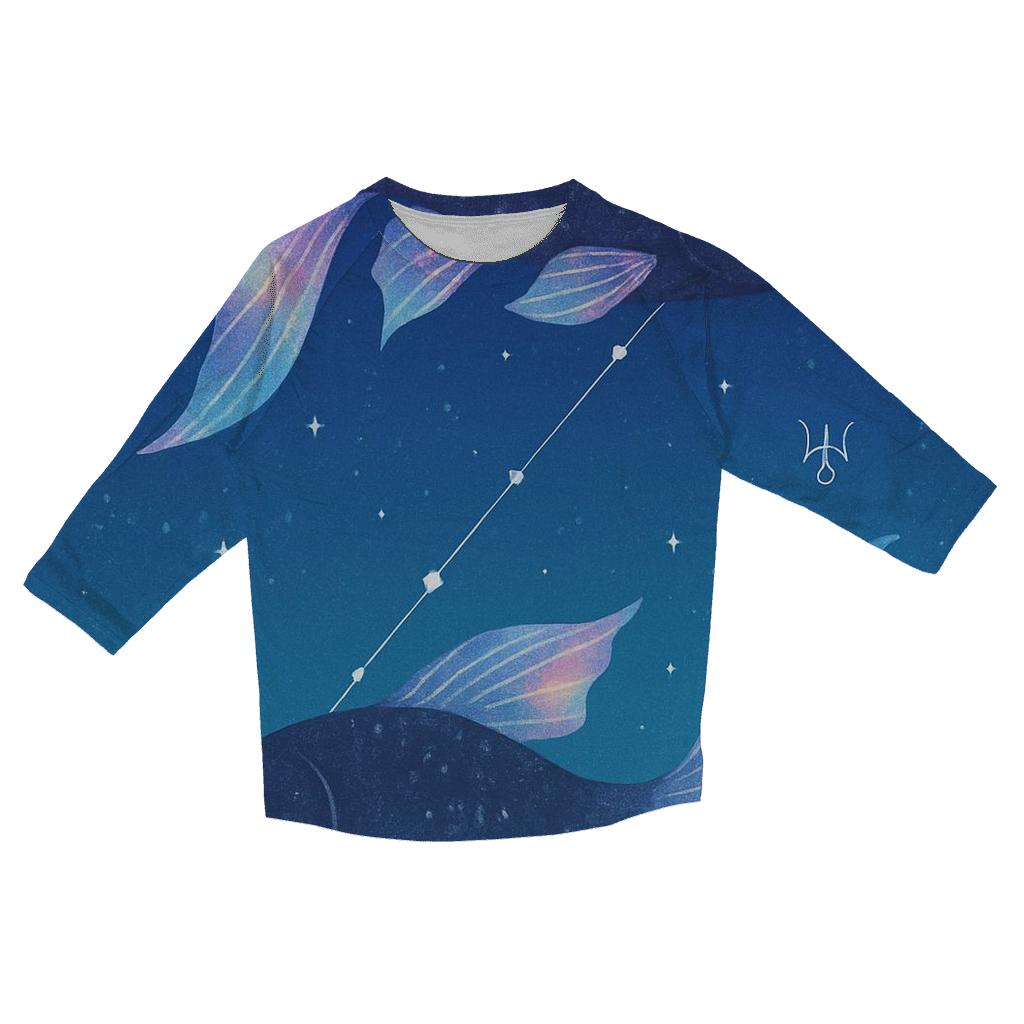 Pisces Dreamstream Dual Fish custom 3/4 sleeve shirts