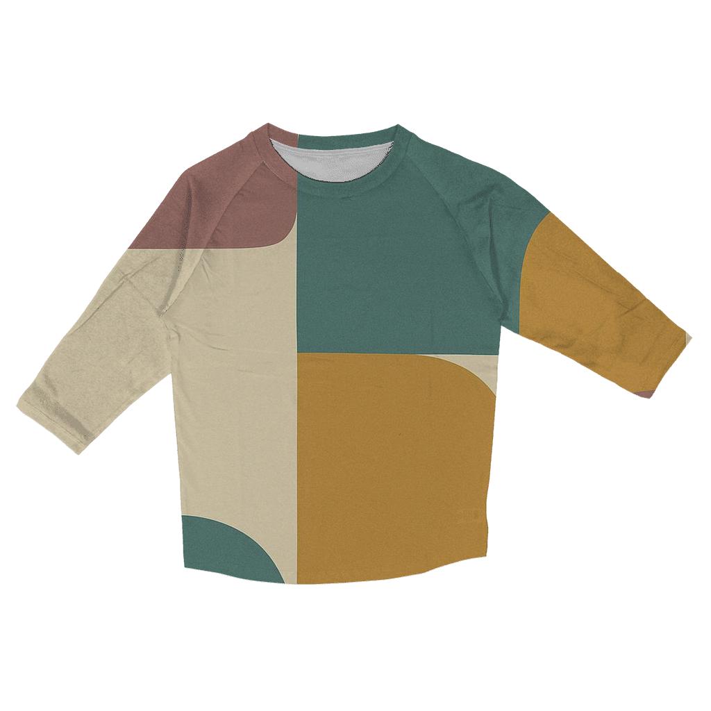 Velvet Abstract Blocks cotton quarter sleeve shirts