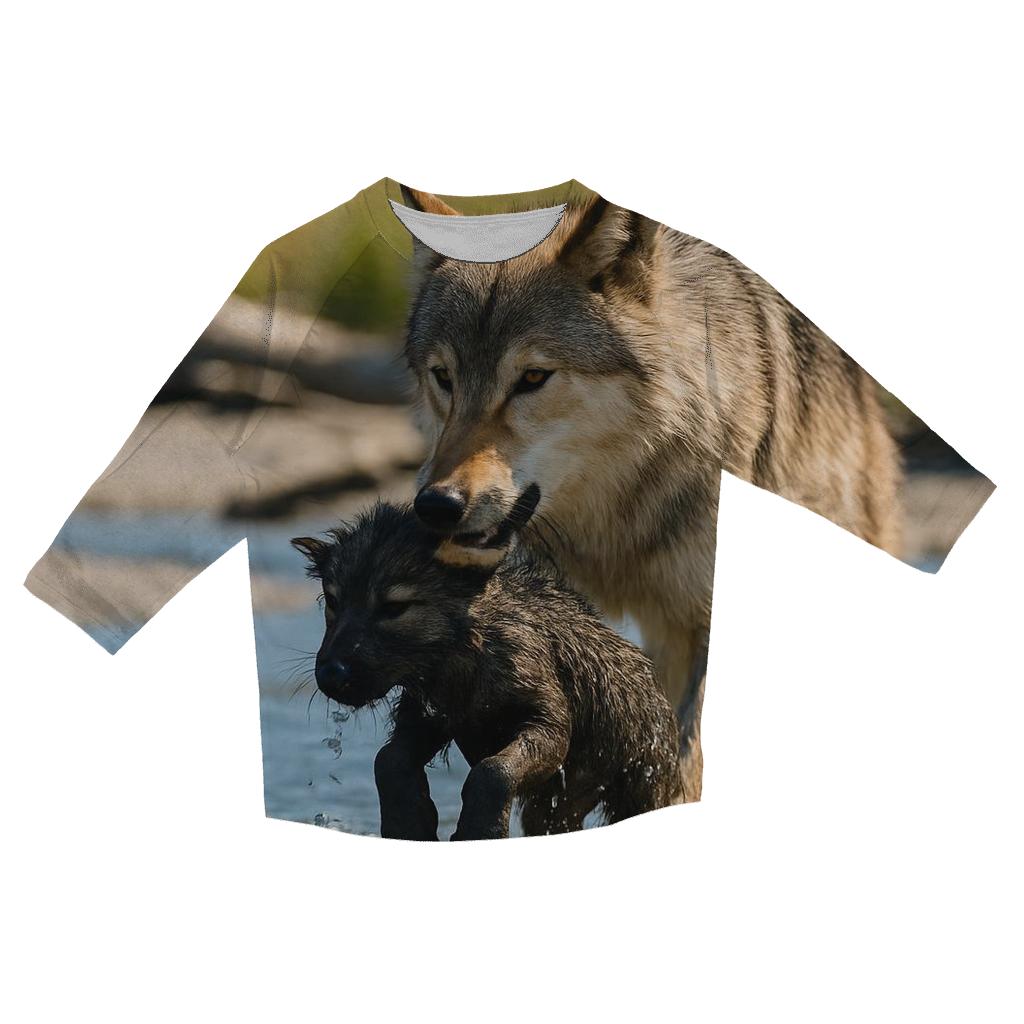 River Delta Pup Rescue trendy 3/4 sleeve tops