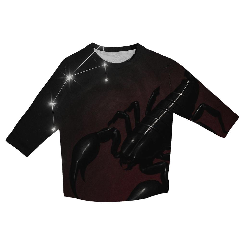 Scorpio Galactic Scorpion Sigil trendy 3/4 sleeve tops