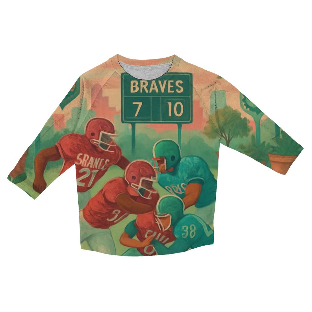 Rooftop Garden Gridiron personalized 3/4 sleeve tees