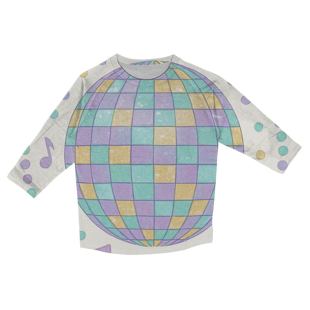 Disco Dot Mosaic custom 3/4 sleeve shirts