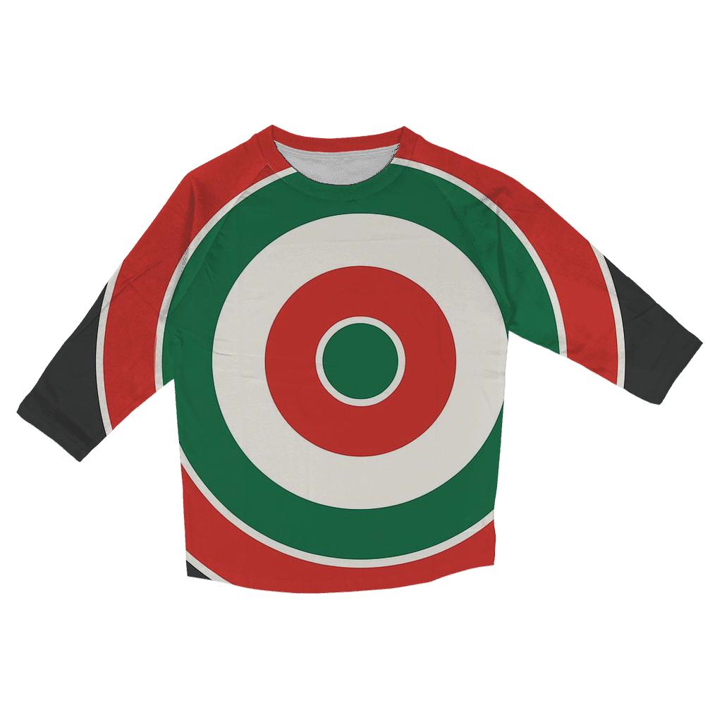 Ornament Ring Circles custom 3/4 sleeve shirts