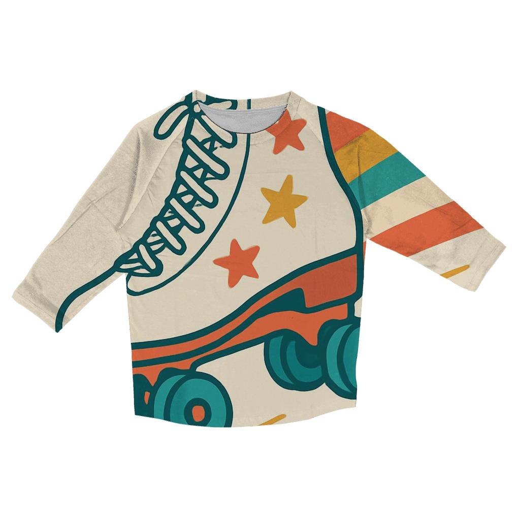 Cosmic Roller Skate fashion 3/4 sleeve shirts