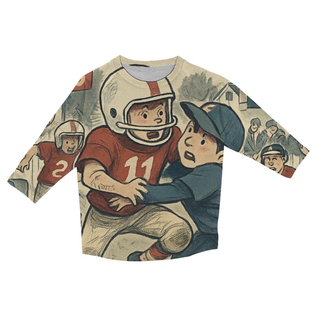 Suburban Backyard Battle fashion 3/4 sleeve shirts