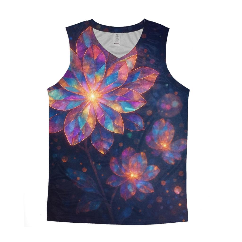 Prism Bloom personalized athletic tanks