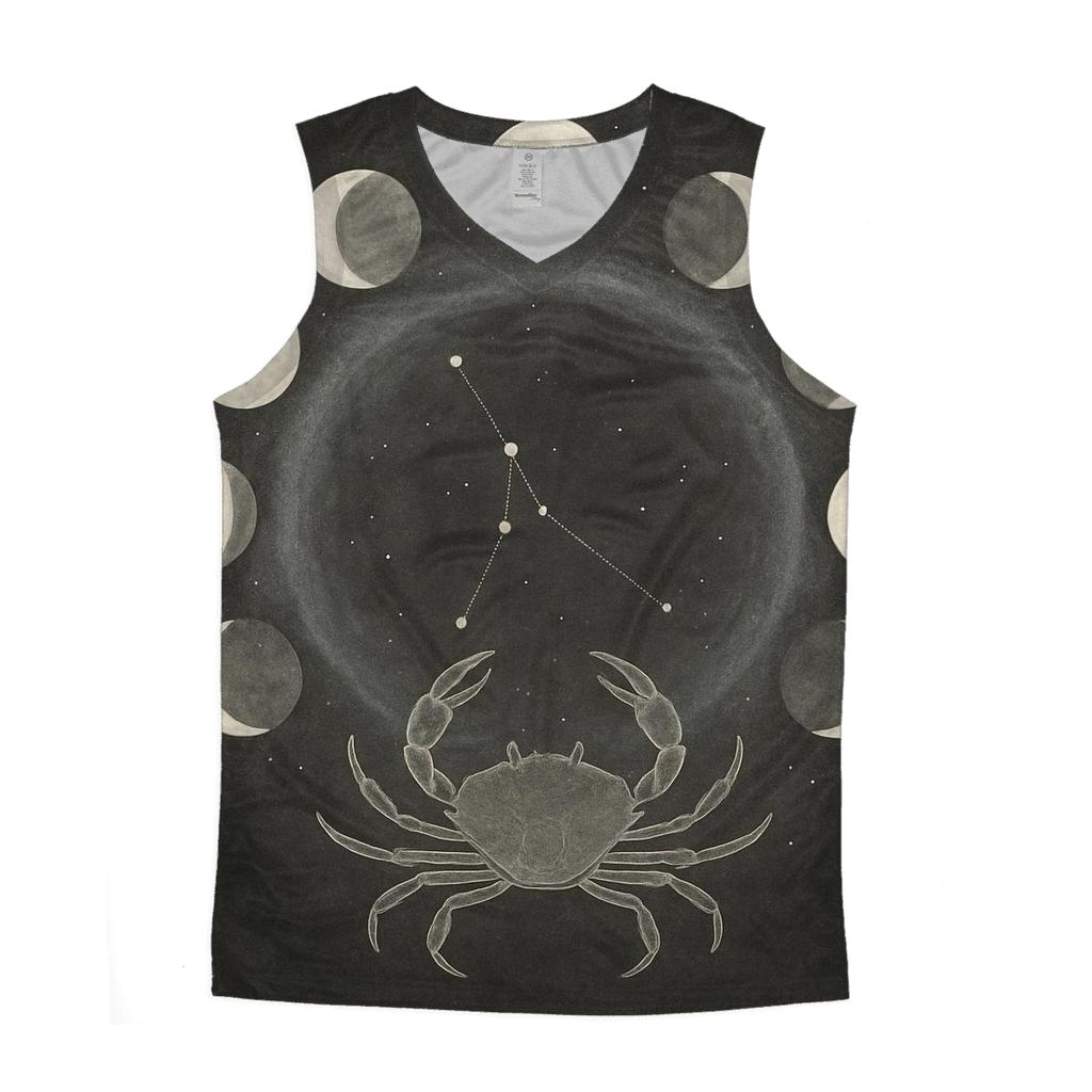 Lunar Cancer Moon Cycle cotton sleeveless tops