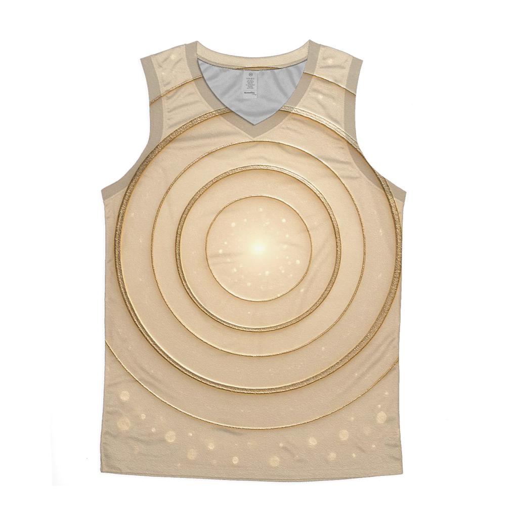 Champagne Halo trendy fitted tank tops