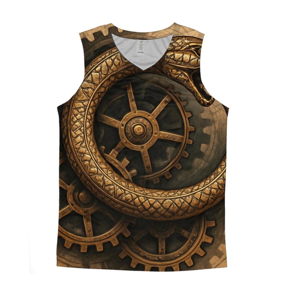 Clockwork Ouroboros Mechanism casual summer tank tops
