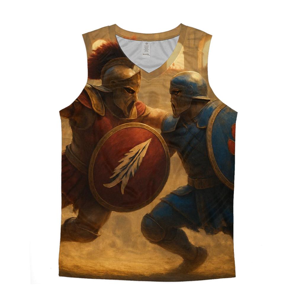 Ancient Arena Clash designer workout tanks