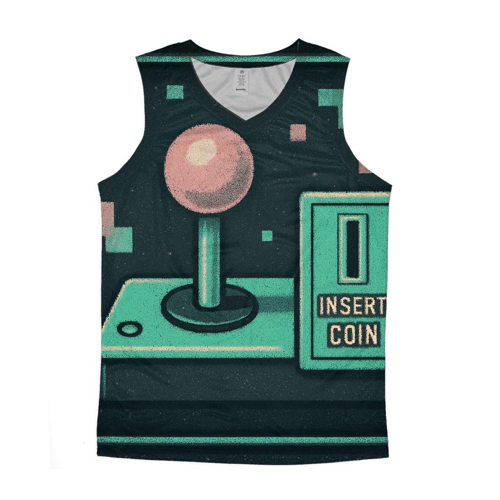 Classic Arcade Pixel Scene stylish racerback tanks