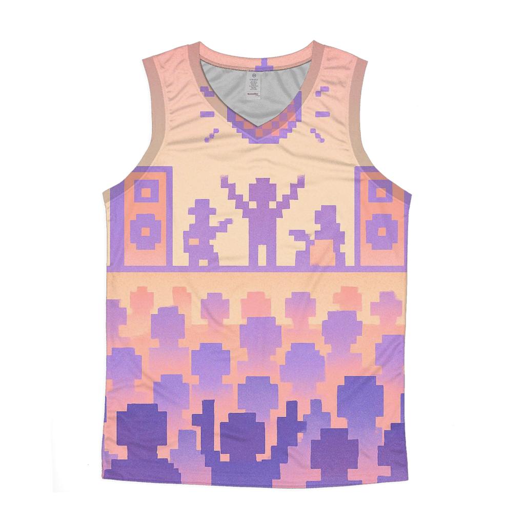Pixel Concert Crowd designer workout tanks