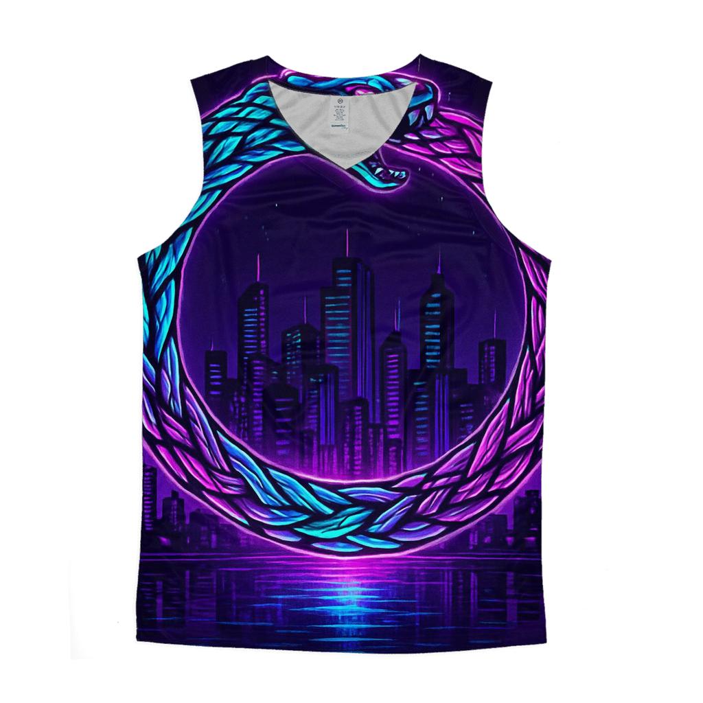Aurora Circuit Ouroboros stylish racerback tanks