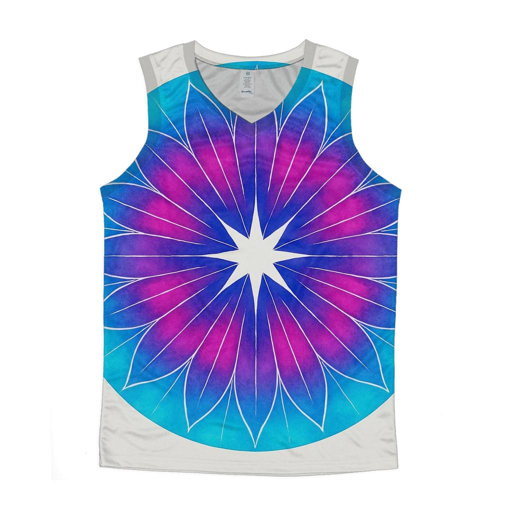 Magenta Mandala Sunburst stylish racerback tanks