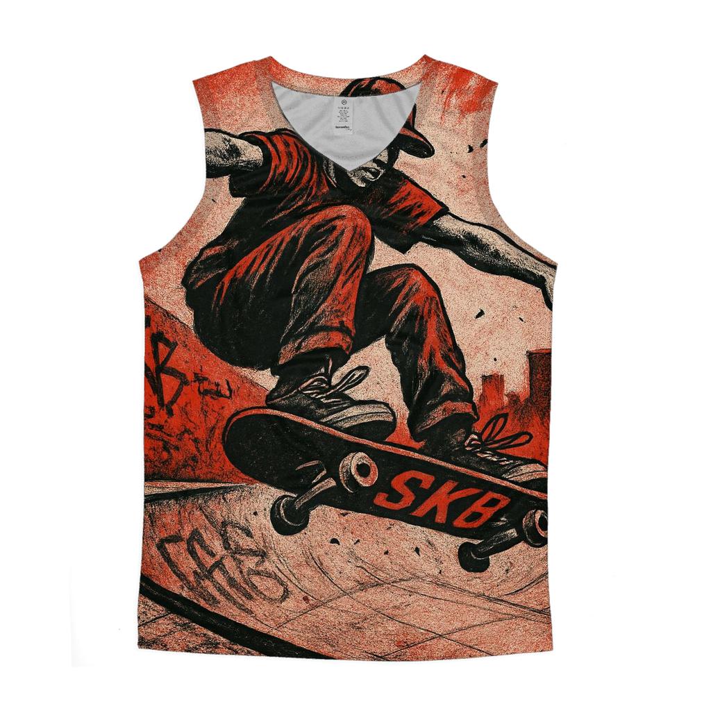 Urban Skatepark Pulse graphic print tank tops