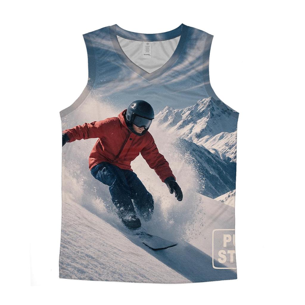 Alpine Snowboard Carve custom tank tops