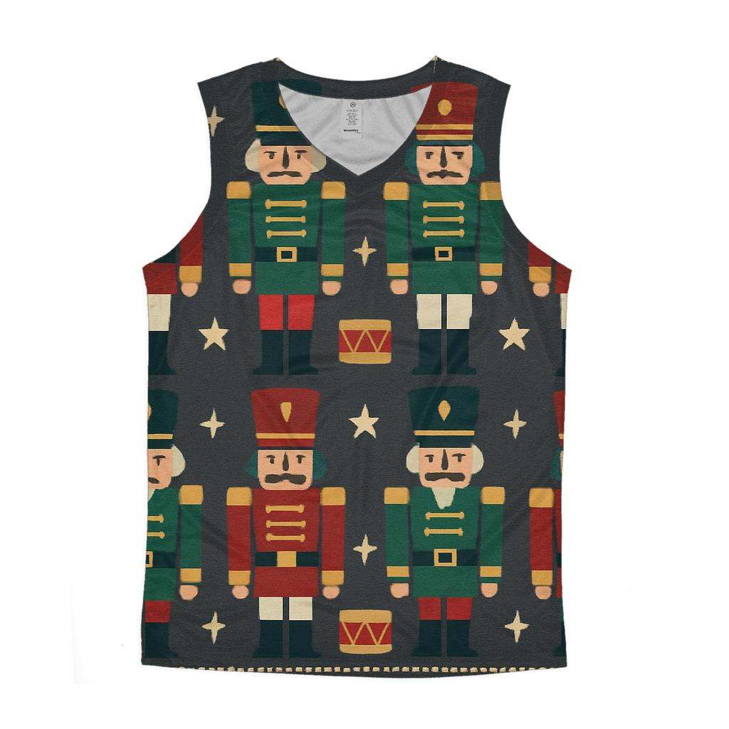 Nutcracker Toy Parade Design graphic print tank tops