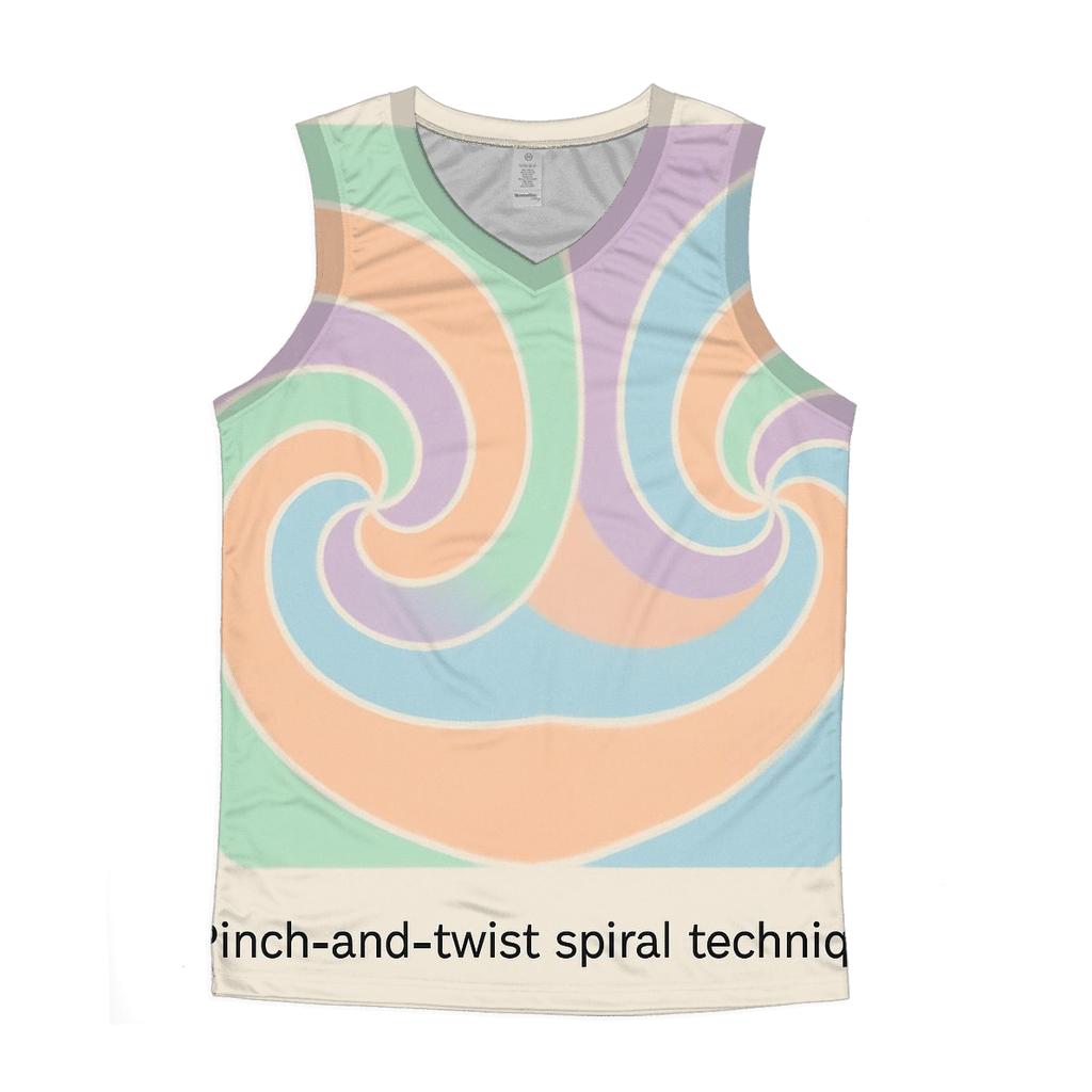 Pastel Spiral Duo trendy fitted tank tops