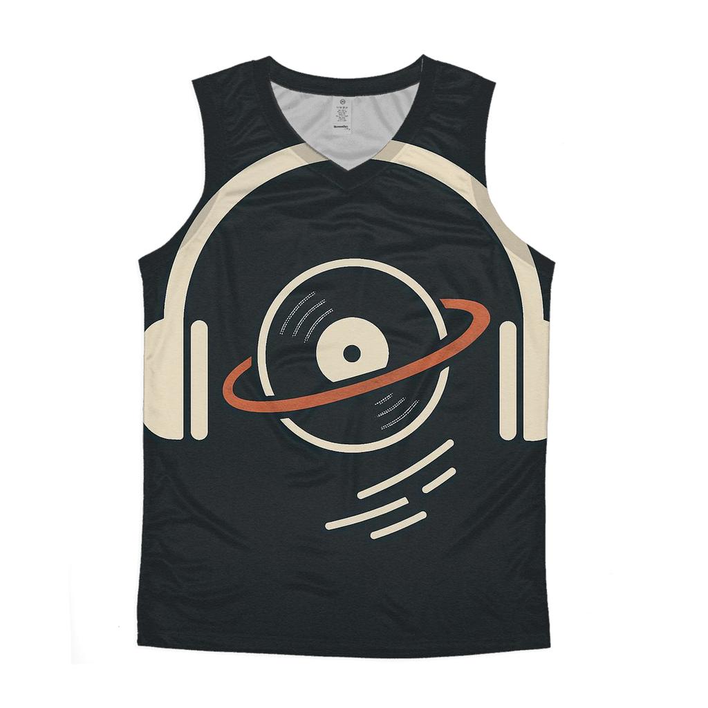 Headphone Orbit Icon casual summer tank tops