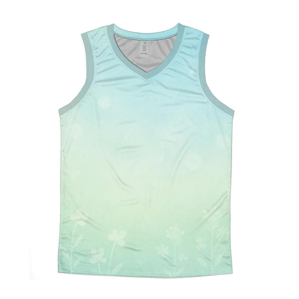 Meadow Sky Drift personalized athletic tanks