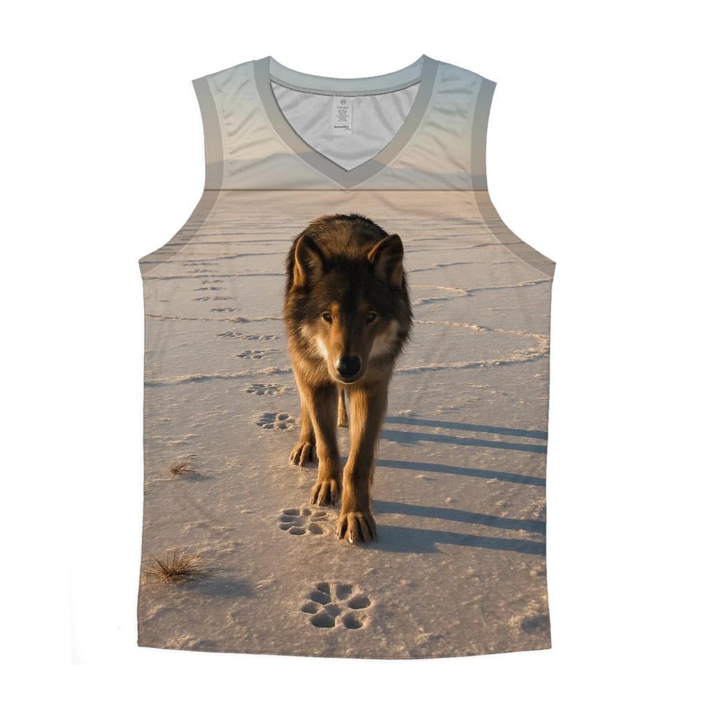 Crossing The Salt Flats graphic print tank tops