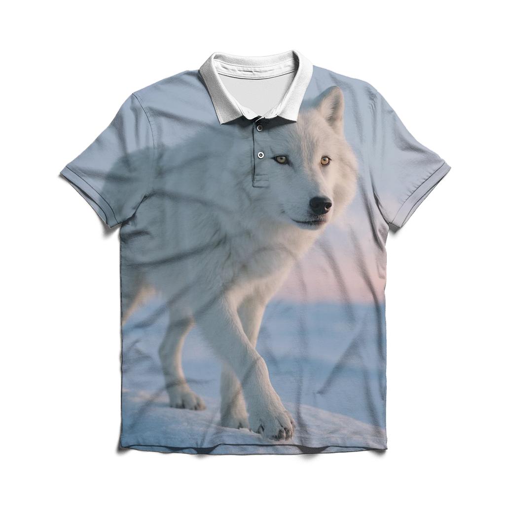 Arctic Matriarch At Dawn personalized polo shirts