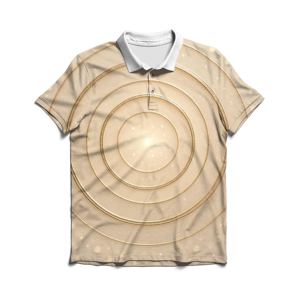 Champagne Halo classic pique polos
