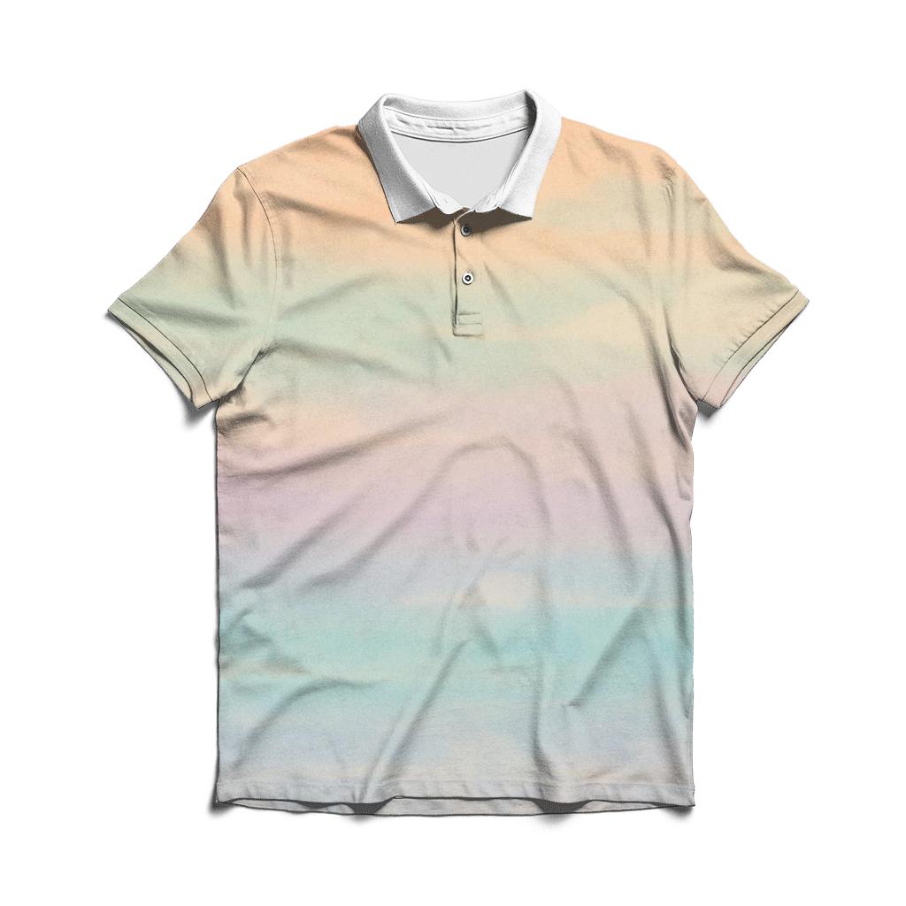 Pastel Mirage custom polo shirts