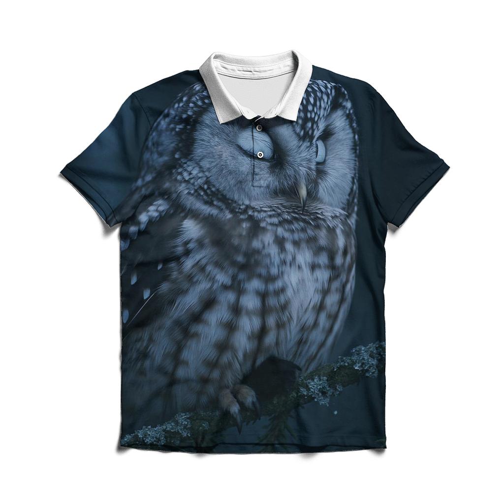 Boreal Drift Boreal Owl casual sports polo shirts