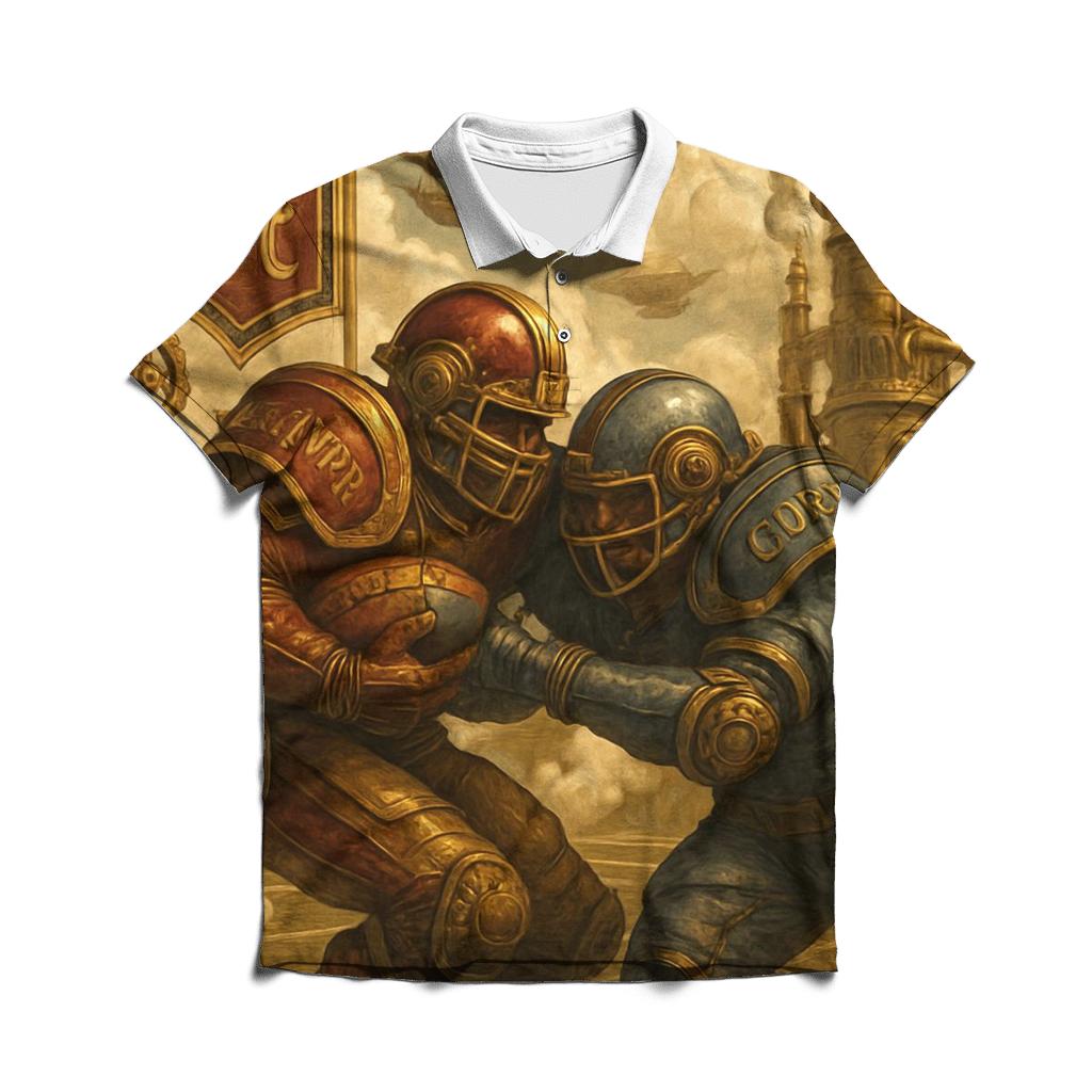 Victorian Steamfield Duel custom polo shirts