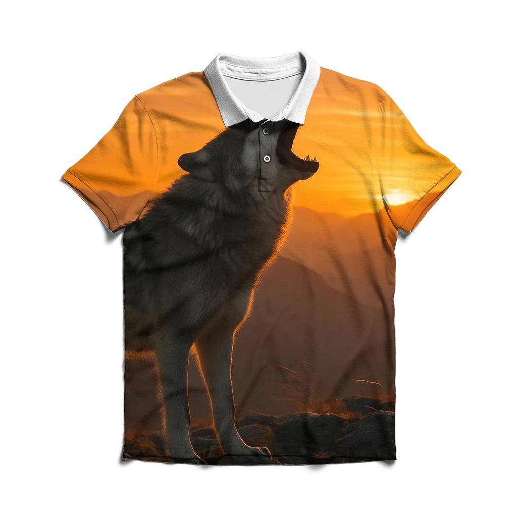 Mountaintop Howl At Crest premium cotton polo shirts